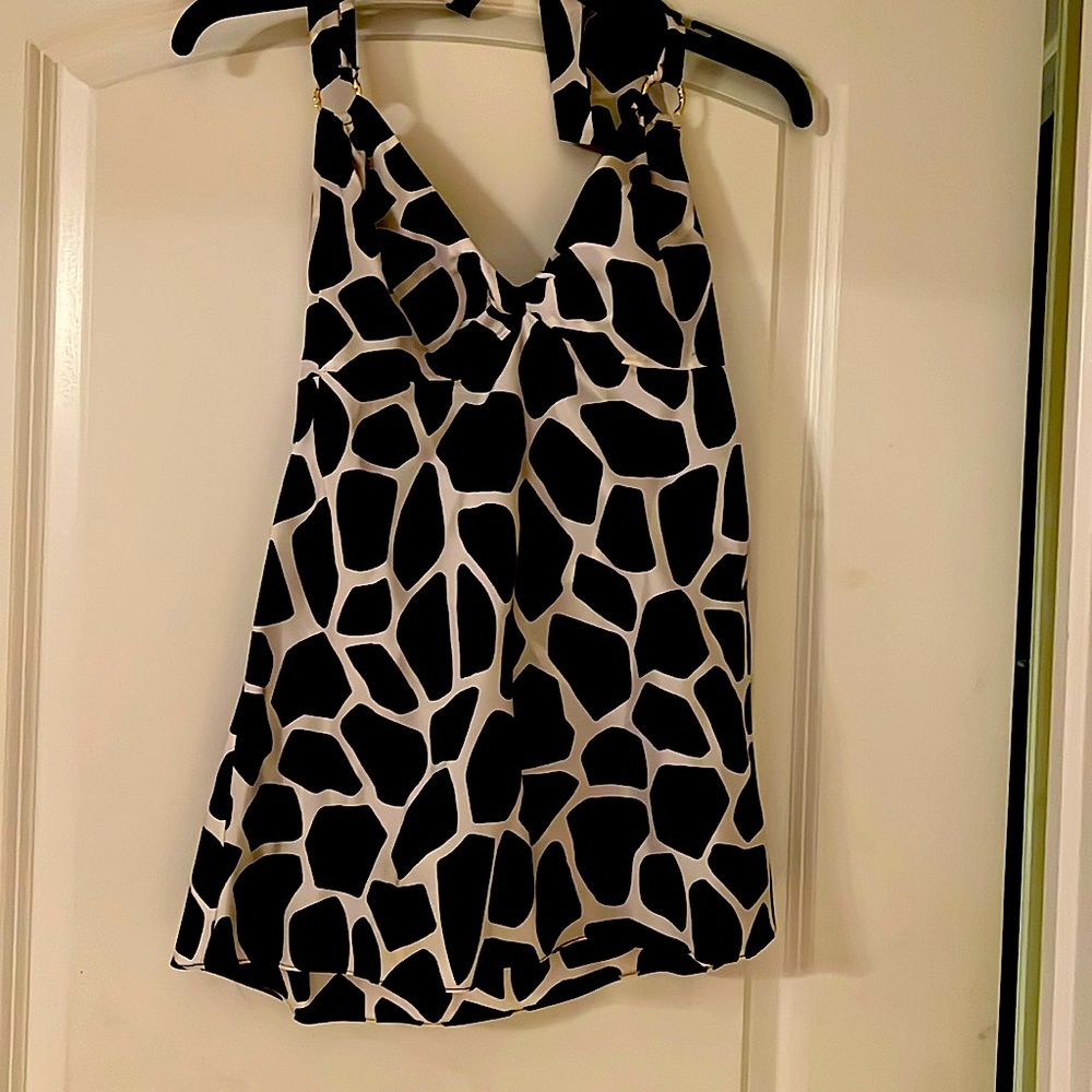 Vintage Banana Republic size 4 giraffe print halter